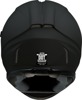 Z1R Jackal Smoke Helmet 2XL Matte Black - Full face helmet with drop-down sun visor