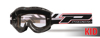 3101 Black Atzaki Youth MX Goggles - Clear Lens