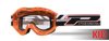 3101 Orange Atzaki Youth MX Goggles - Clear Lens