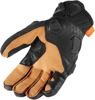 Hypersport Leather Cold Weather Short Cuff Gloves - Black Men's Large