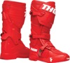 Thor Radial MX Boots Red - Adult Size 13 - Off-road riding boots in red, size 13