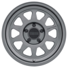 MR316 17x8.5 0mm Offset 5x5 71.5mm CB Gloss Titanium Wheel