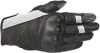 Mustang V2 Leather Motorcycle Gloves Black/White 2X-Large