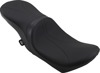 Low-Profile Stitched Leather 2-Up Seat - For Harley FLH FLT w/Yaffe 6G