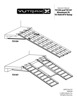 Tri Fold Loading Ramp - 50x69 - 69" Long, 50" Wide, Folds to 17.5" - 1750 Lbs capacity, weighs only 28 lbs.