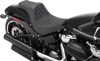 Predator Diamond Vinyl 2-Up Seat Black Foam - For 18-20 Harley FXBR