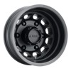 MR901 - REAR 16x6 -134mm Offset 6x180 138.9mm CB Matte Black Wheel