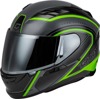 GMAX FF-98 Aftershock Helmet Grey/Neon Green 3X - ECE/DOT Approved Helmet For 3X-Large Size