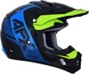 FX-17 Full Face Offroad Helmet Black/Blue/Green Large