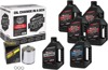 V-Twin Oil Change Kit Synthetic w/ Chrome Filter Twin Cam