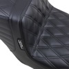 Tailwhip Double Diamond Seat - Black - For 2008+ Harley Touring