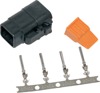 DTM 4-Position Connectors - Deutsch Dtm 4-Pos Plug Blk