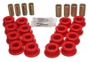 Control Arm Bushing Set; Red; Rear; Performance Polyurethane;