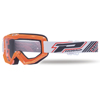 3201 Orange / Black / White Raceline Goggles - Clear Lens