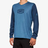 100% Airmatic Men's Long Sleeve Jersey - Slate Blue, Large