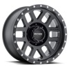 MR306 Mesh 18x9 +18mm Offset 8x6.5 130.81mm CB Matte Black Wheel