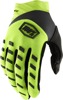 100% Youth Airmatic Gloves Flo Yellow/Black - Youth Large