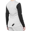 100% Women's Ridecamp Long Sleeve Jersey - Gray/Black, Size WSM