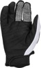 FLY Racing F-16 Gloves Black/White Large - All-around riding gloves in Large size