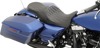 Low-Profile Diamond Leather 2-Up Seat Upfront - For 08-20 Harley FLH FLT