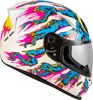 Fly Racing Revolt Space Creep Helmet MD For Light Blue/White/Pink - Medium size, light blue/white/pink.