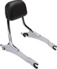 Cobra Detachable Backrest Chrome Short 2-Up For Indian