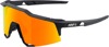 100% Speedcraft Sunglasses, Black/Red Lens, Unisex