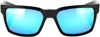 Daze Sunglasses Black w/ Blue Mirror Lens