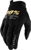 100% Youth iTrack Gloves - Black, Youth Medium, for ATV/Motocross