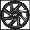 Chopper Wheel Black 4/137 14X7 5+2