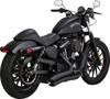 Vance & Hines HD Sportster 14-22 Big Radius 2-2 Black PCX Full System Exhaust