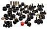 Black Hyper-Flex Master Bushing Set - For 02-09 Nissan 350Z / 03-07 Infiniti G35 Coupe