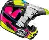 Arai VX-Pro4 Battle Helmet Yellow Large - Off-road helmet with Battle graphic