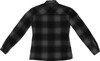 ICON Women's Fallblock CX Flannel Jacket 2XL Gray/Black - Casual style with motorcycle protection