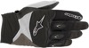 Women's Shore Street Riding Gloves Black/White Large