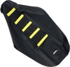 Black/Yellow Ribbed Seat Cover - For 05-07 Suzuki RMZ450