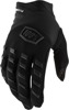 100% Youth Airmatic Gloves Black - Youth Large, Off-Road Motocross