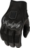 ICON Long Track CX Gloves Men's 3XL Black - Men's 3XL Black riding gloves