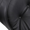 Touring Pillow Leather 2-Up Seat Black Low 1" - For 97-07 Harley FLH FLTR