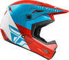 Kinetic Straight Edge Helmet Red/White/Blue Large