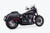 Amendment Slash Out Black Full Exhaust - For 18-21 HD Softail