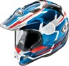 Arai XD-4 Depart Helmet XS Gloss Blue/White/Red - Dual sport helmet with removable liner