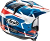 Arai XD-4 Depart Helmet XS Gloss Blue/White/Red - Dual sport helmet with removable liner