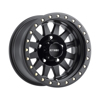 MR304 Double Standard 15x10 -50mm Offset 5x4.5 83mm CB Matte Black Wheel