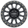 MR304 Double Standard 15x8 -24mm Offset 5x4.5 83mm CB Matte Black Wheel