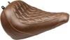 Tripper Diamond Synthetic Leather Brown Solo Seat - For 18-19 HD FLFB