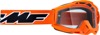 FMF PowerBomb Rocket Goggles Orange Clear Lens - Clear lens goggles with orange frame