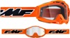 FMF PowerBomb Rocket Goggles Orange Clear Lens - Clear lens goggles with orange frame