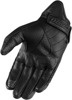 Pursuit Street Leather Motorcycle Gloves Black Large