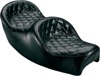 Touring Stitched 2-Up Seat Black Foam - For 83-86 Honda V65 Magna